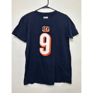 Joe‎ Burrow Cincinnati Bengals #9 NFL Football T Shirt Mens Medium Black